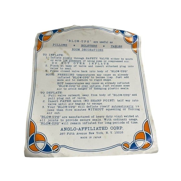 VTG Seagrams 7 Plastic Inflatable Display Bottle 28" Tall Man Cave Bar Blow Up - Picture 3 of 6